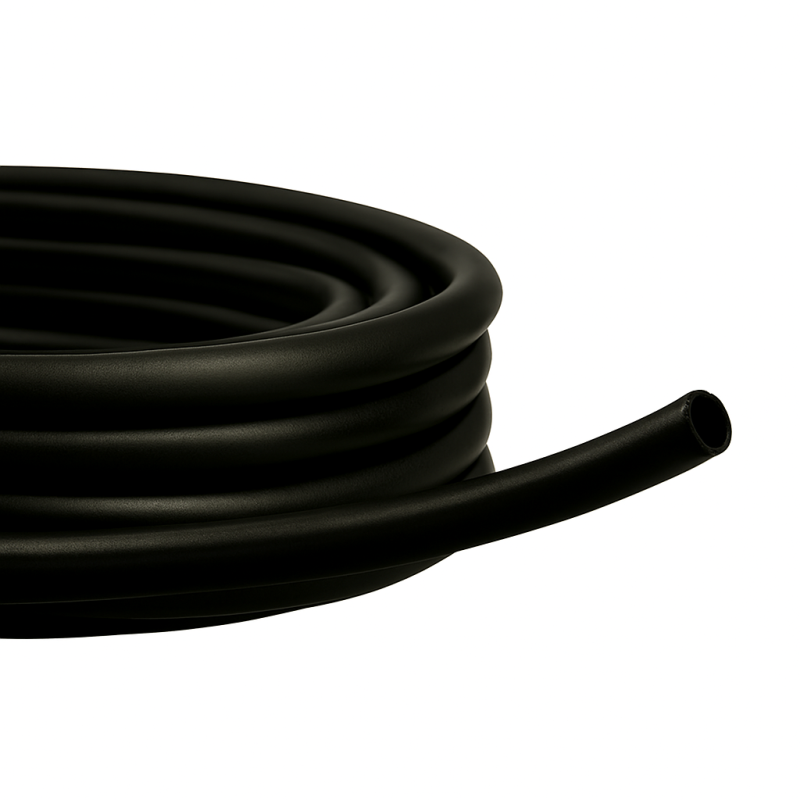 Microtubo negro flexible para riego por goteo – rollo de polietileno